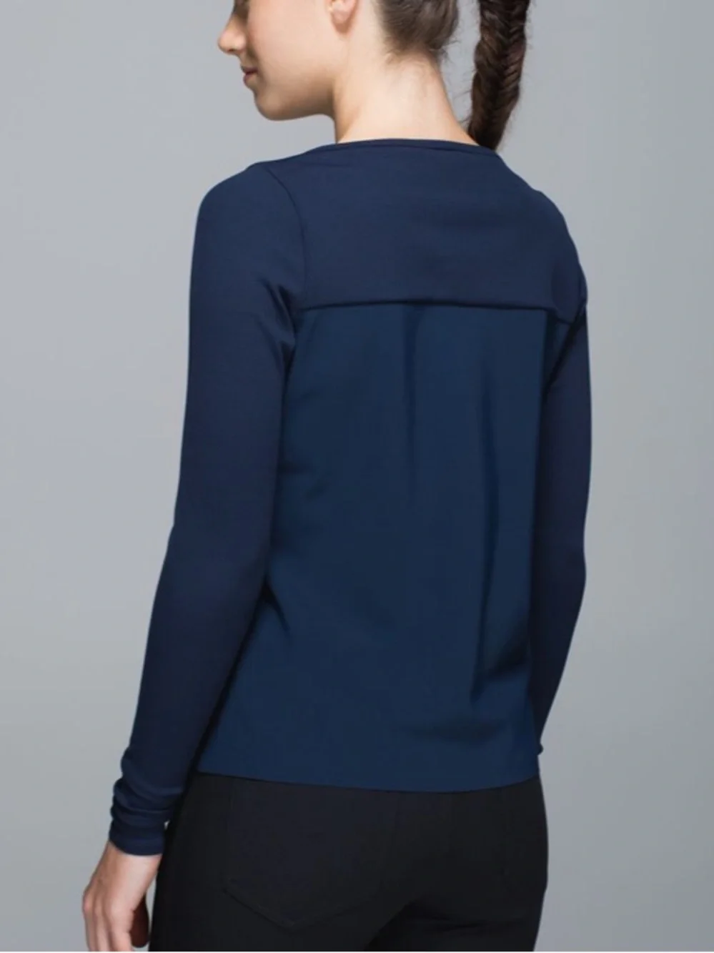 lululemon Out Of This World Long Sleeve Inkwell Blue Luxtreme